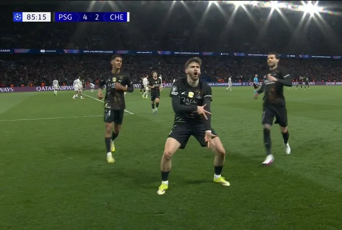 kaiyun-自2021年以来首次,巴黎在欧冠1/8决赛单场打进4球