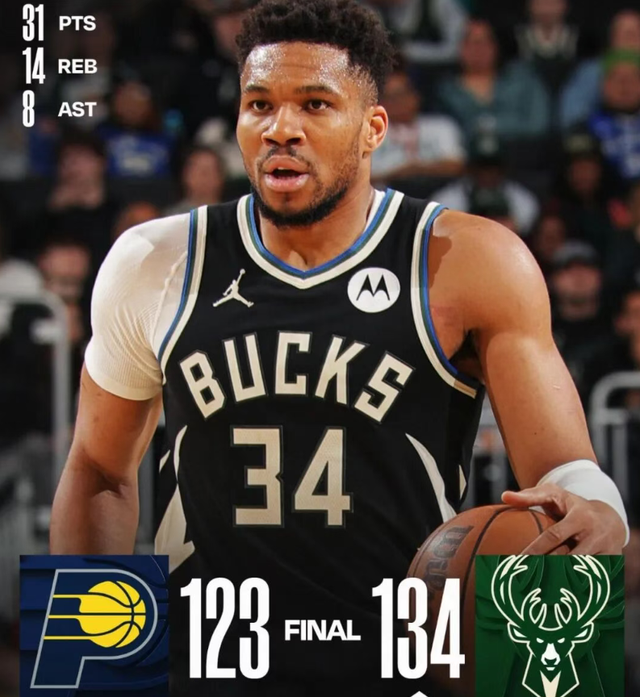 开云app-23分钟31+14！反关节猛人！字母太疯狂了！